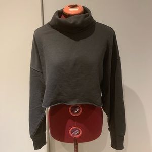 Cropped turtleneck